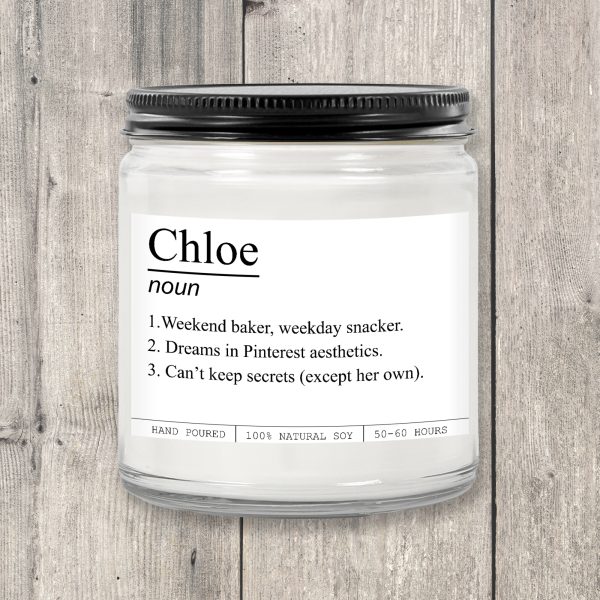 Personalized Name Definition Candle - Image 2