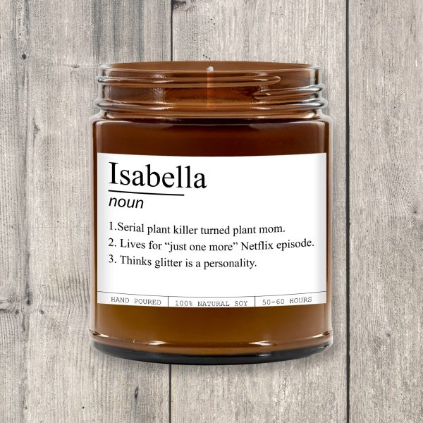 Personalized Name Definition Candle - Image 3